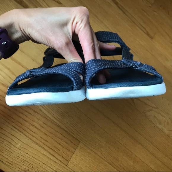 Skechers on the go walk flex sandals shoes sketchers navy blue womens size 8 - Picture 9 of 10